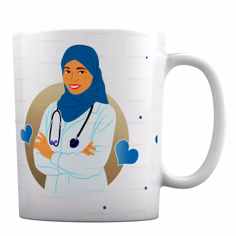 لیوان سرامیکی شخصی طرح «پزشک» کد M52