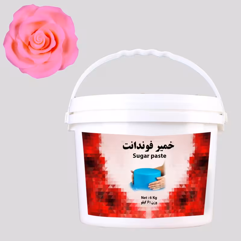 بودکور خمير فوندانت 6 کيلويي صورتي 260040