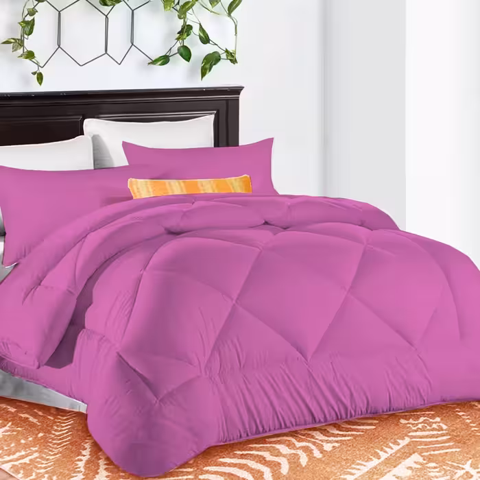 سرویس روتختی میکرو چیداری بنفش دو نفره چهار تکه لحاف