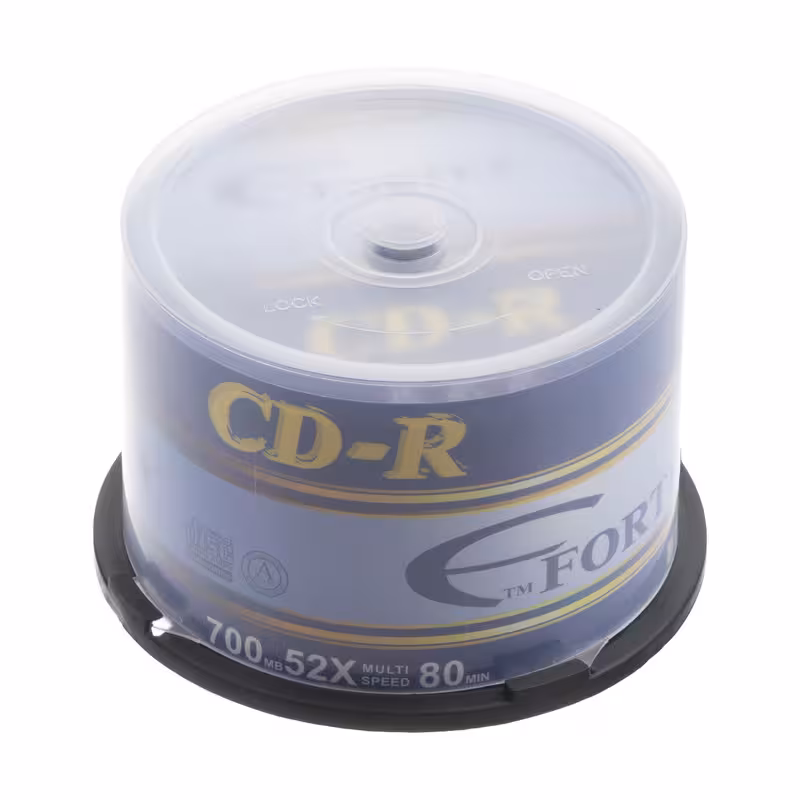سی دی خام فورتکس مدل CD-R بسته ی 50 عددی