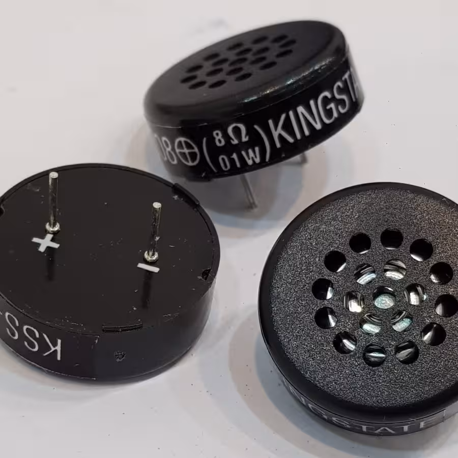 بلندگوی 8 اهم 0.1 وات 23 میلیمتر با شدت صوت بالا، High SPL Speaker 8 ohm 0.1 watt 23mm