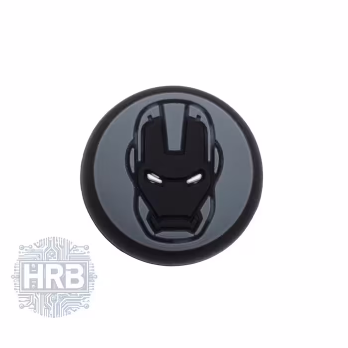 روکش آنالوگ دسته طرح Iron Man Black بسته 1 عددی