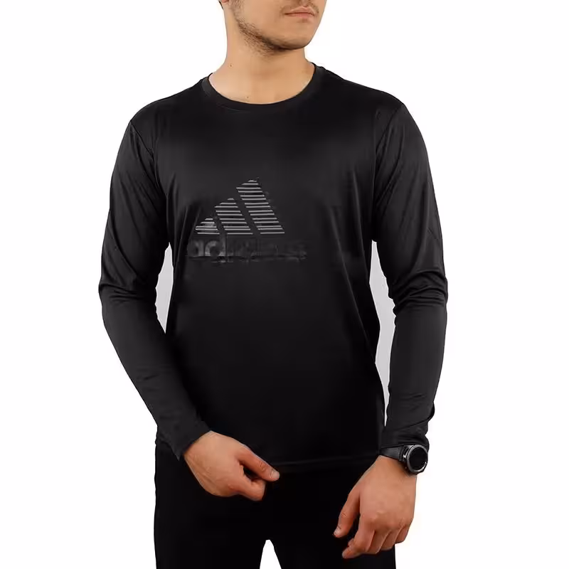 بلوز ورزشی مردانه طرح آدیداس  5171 AKS | مشکی