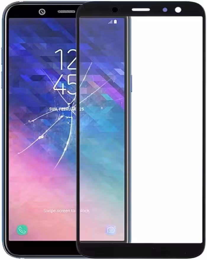 گلس تعمیراتی سامسونگ Galaxy J6 2018 با چسب OCA