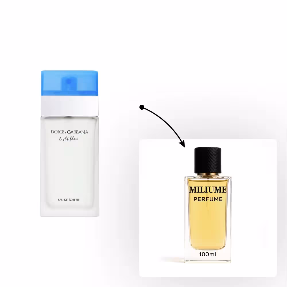 اسانس عطر Dolce Gabbana Light Blue برند gemini - کد 2155 - دی اند جی لایت بلو زنانه 100ML - میلیوم پرفیوم
