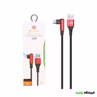 کابل شارژ فست ET-LINK Type-C مدل ETL0013 – مشکی قرمز