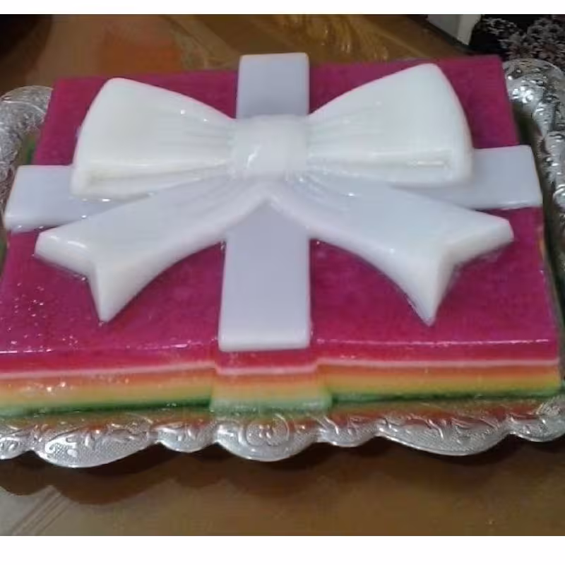 قالب ژله پاپیون پلاستیکی ابعاد 22 در 18 سانت