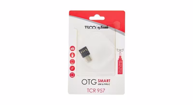 مبدل OTG تسکو USB به USB-C مدل TCR 957