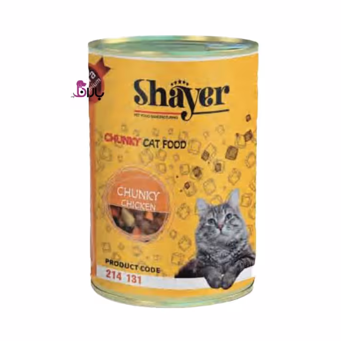 کنسرو گربه شایر چانک مرغ و سس کدو حلوایی (400 گرم)