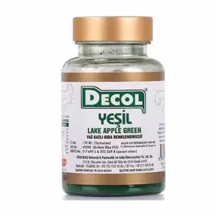 رنگ پودری سبز دکول