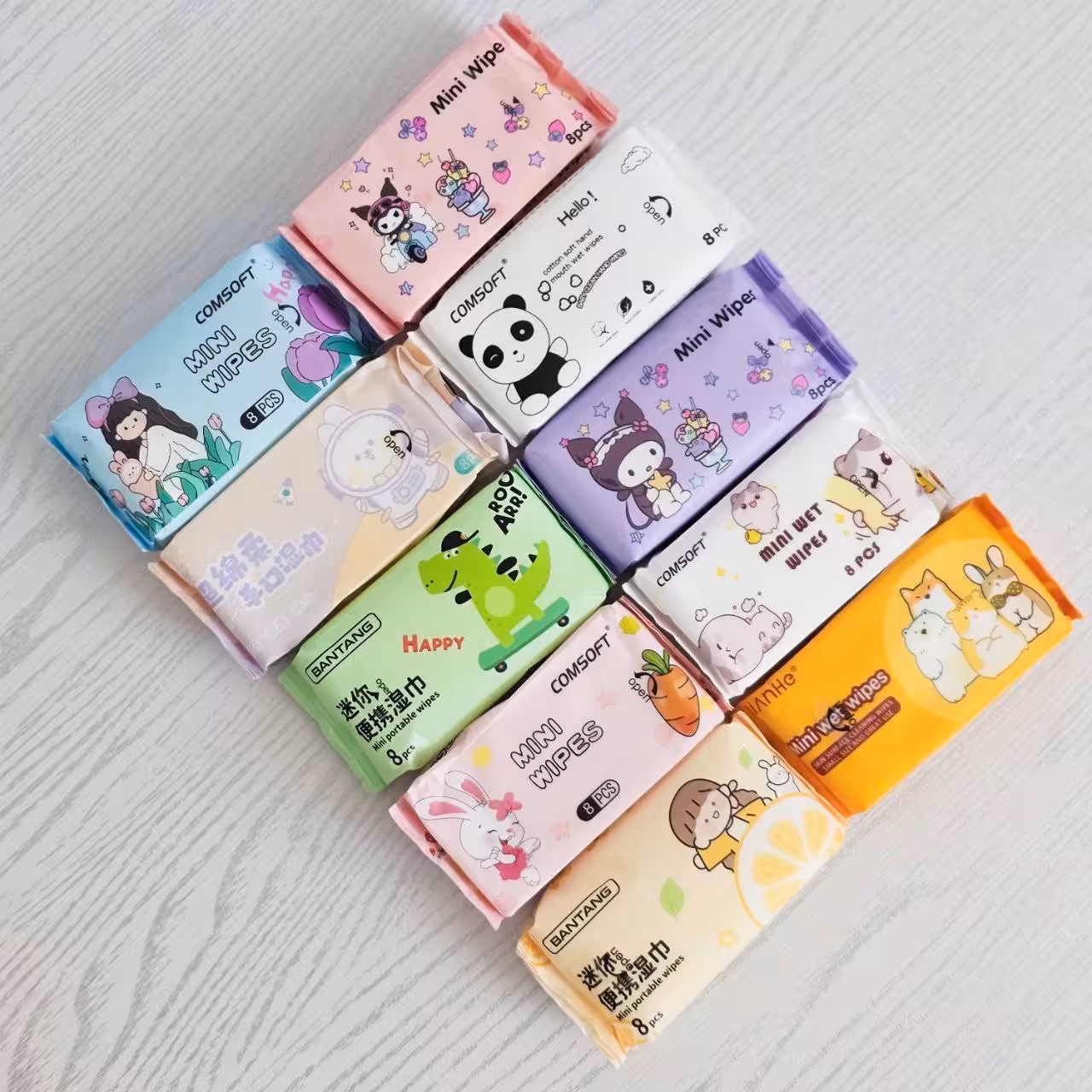 دستمال مرطوب مینی فانتزی