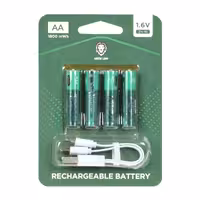 باتری قلم قابل شارژ Green Lion-AA با ظرفیت 1800mah (بسته 4 عددی)