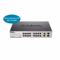 سوییچ شبکه 18 2 پورت دی لینک مدل D-Link DES-1018MP (Max PoE)