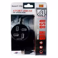 هاب 4 پورت USB 2.0 مدل 1703 مشکی