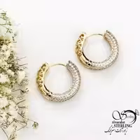 گوشواره مجلسی دایره برند ژوپینگ کد 19737