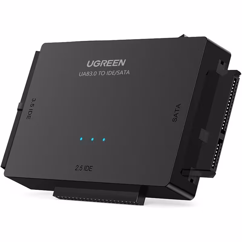 تبدیل هارد UGREEN ترکیبی 2.5 و 3.5 اینچی IDE SATA SSD