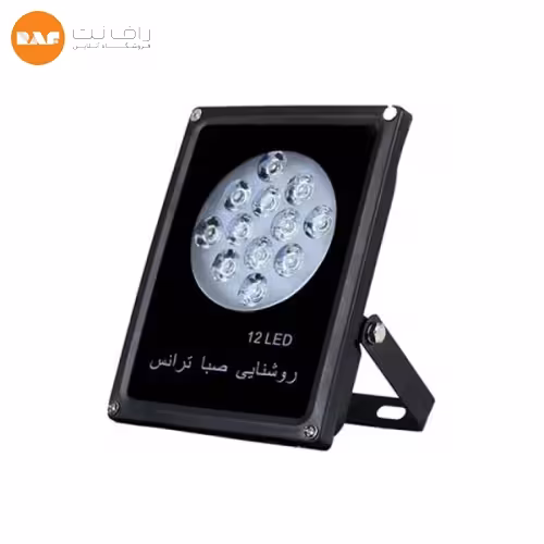 پروژکتور ال ای دی فلت 12 وات مشکی صبا ترانس