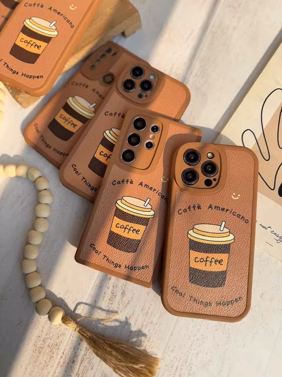 قاب طرحدار Caffè americano مناسب برای سامسونگ A32 4GCaffè americano patterned case suitable for Samsung A32 4G