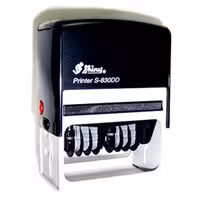 دستگاه مهر شاینی دو تاریخ مدل S-830-DD سایز 38 × 75