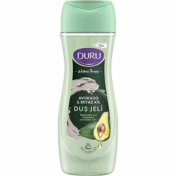شامپو بدن DURU عصاره آووکادو و خاک رس سفید – 450 میلی لیتر