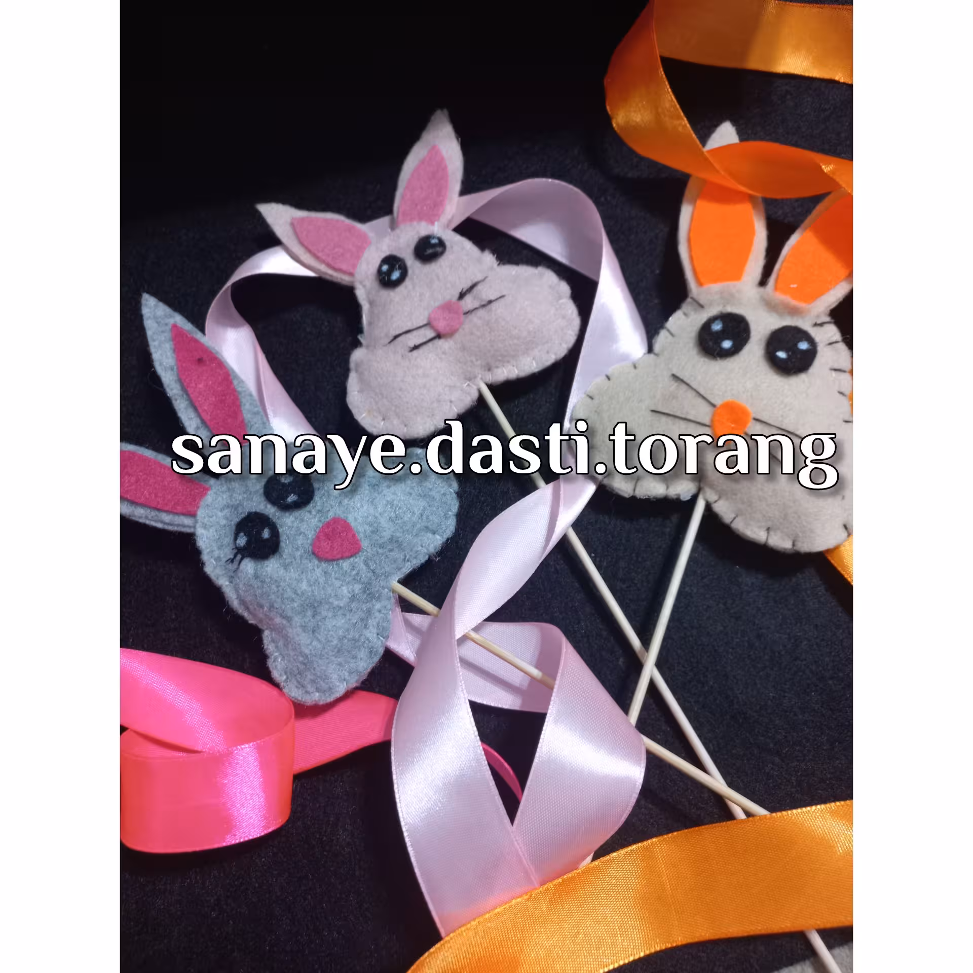 خرگوش نمدی.گیفت نمدی.خرگوش .هفت سین.نمد.نماد ساا
