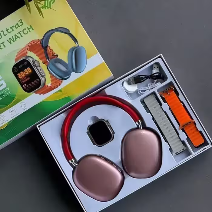 ساعت هوشمند H27 ULTRA3 به همراه هدفون طرح P9
