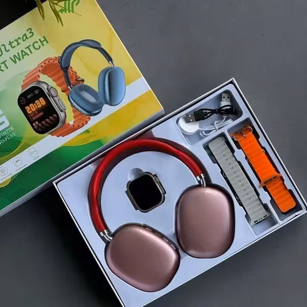 ساعت هوشمند H27 ULTRA3 به همراه هدفون طرح P9