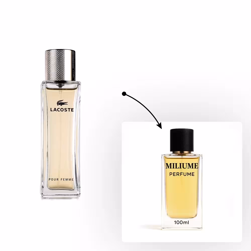 اسانس عطر Lacoste Pour Femme برند gemini - کد 2126 - لاگوست زنانه 100ML - میلیوم پرفیوم