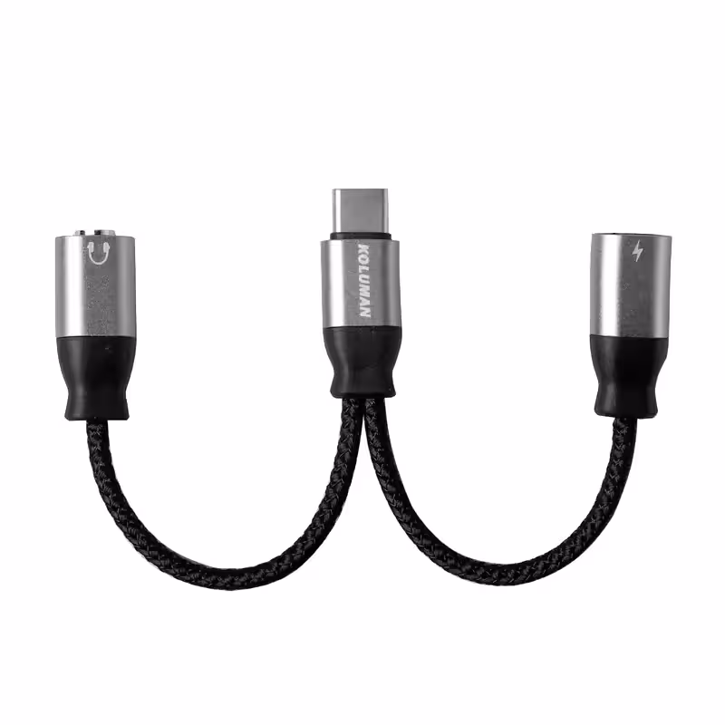مبدل USB-C به USB-C / AUX کلومن مدل Koluman | K - CA3