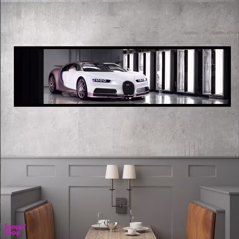 تابلو بکلیت طرح اتومبیل ماشین بوگاتی مدل کشیده کد B-7845