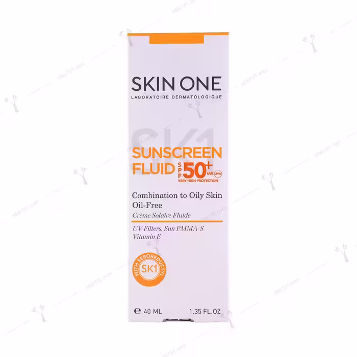 ضد آفتاب فلوئیدی spf 50 بی رنگ اسکین وان فاقد چربی 40 میلی لیتری