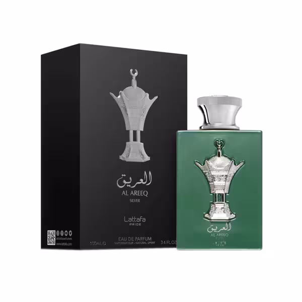 ادکلن لطافه پراید مدل العریق سیلور حجم 100 میلی لیتر
