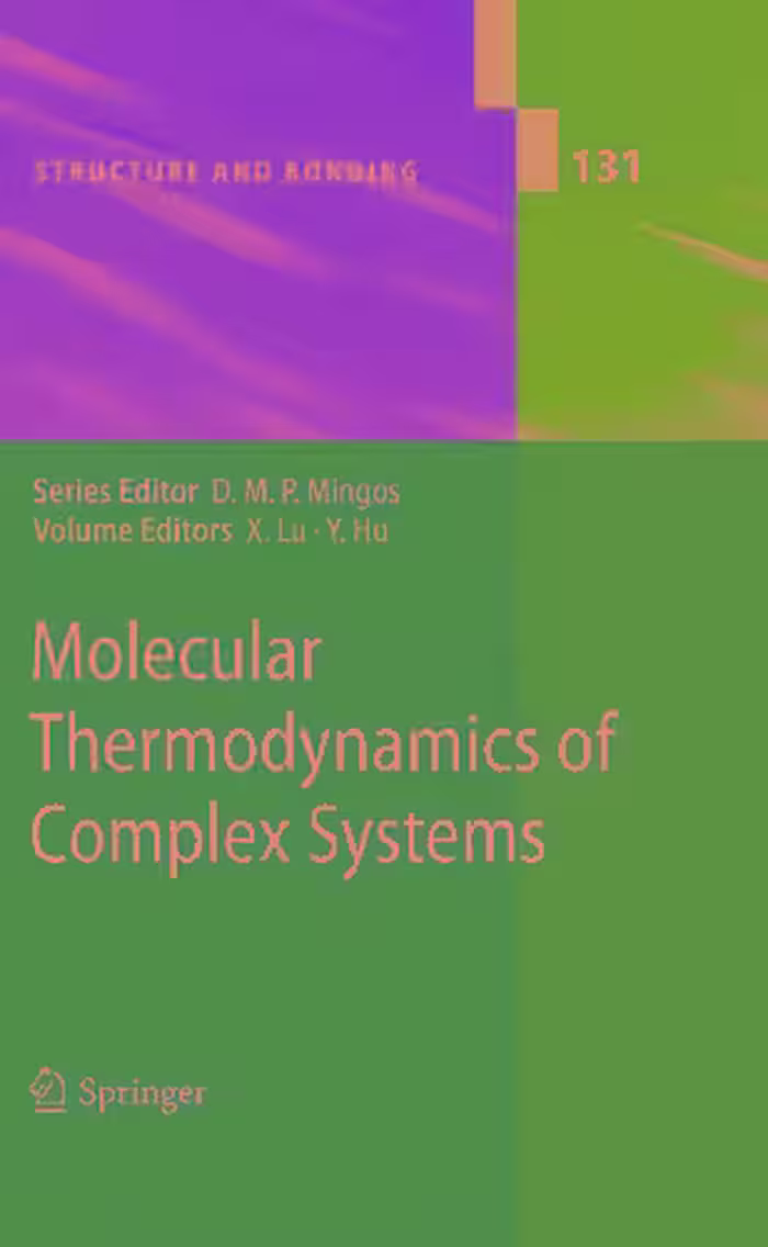 خرید و دانلود نسخه کامل کتاب Molecular thermodynamics of complex systems