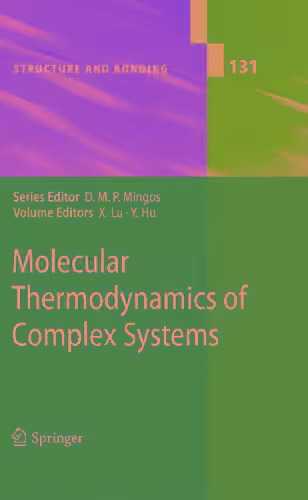 خرید و دانلود نسخه کامل کتاب Molecular thermodynamics of complex systems