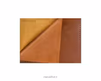 زیردستی یک رو چرم طبیعی گاوی عسلی و یک رو فوم حرفه ای