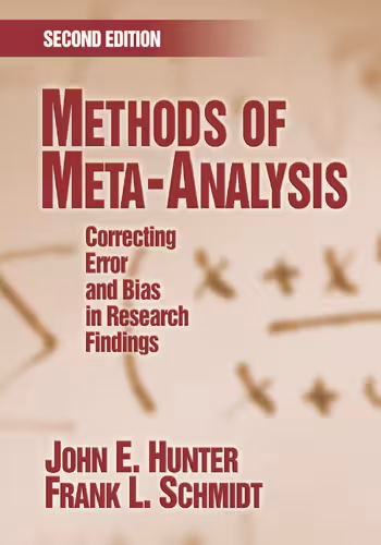 خرید و دانلود نسخه کامل کتاب Methods of Meta-Analysis: Correcting Error and Bias in Research Findings