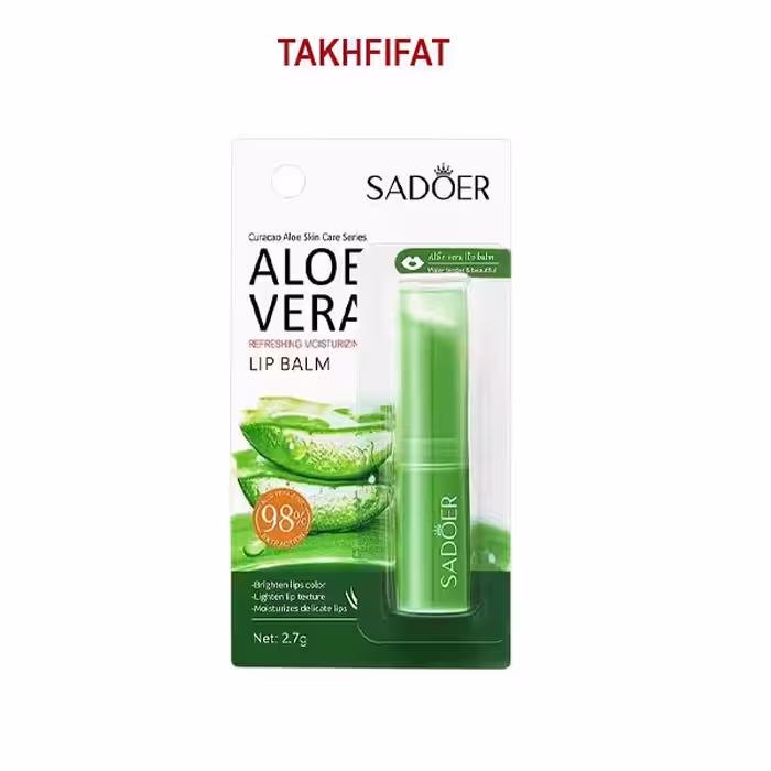 بالم لب آلوئه ورا سادور ( Sadeor aloe vera moisturizing lip balm )