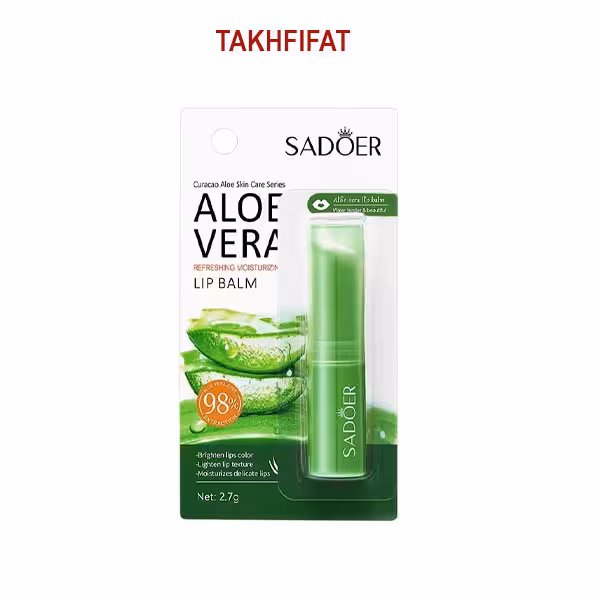 بالم لب آلوئه ورا سادور ( Sadeor aloe vera moisturizing lip balm )