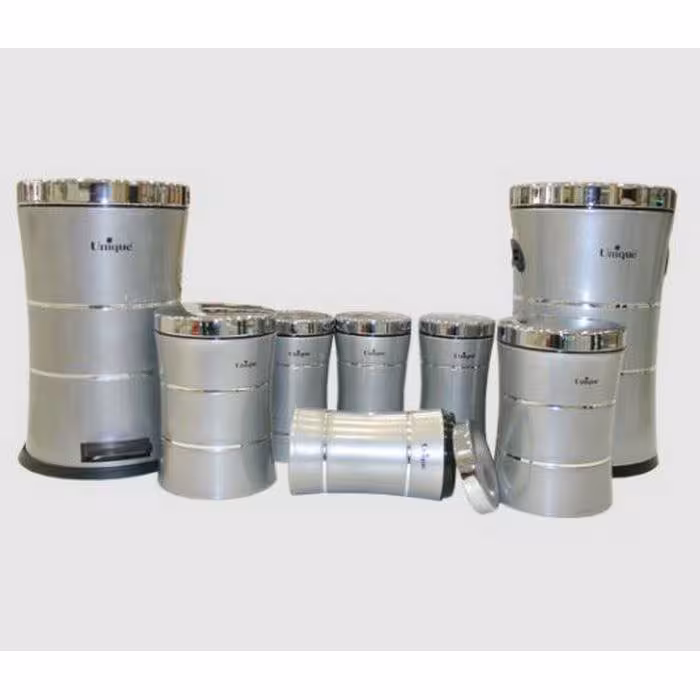 سرویس 8 پارچه کمر باریک نقره ای یونیک کد 4588