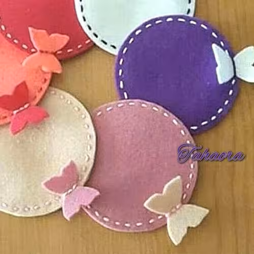 زیر بشقابی گرد پروانه دار ( 1 عدد)