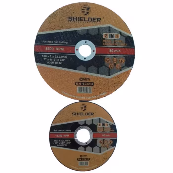 مجموعه 2 عددی صفحه برش استیل فرز و مینی فرز شیلدر