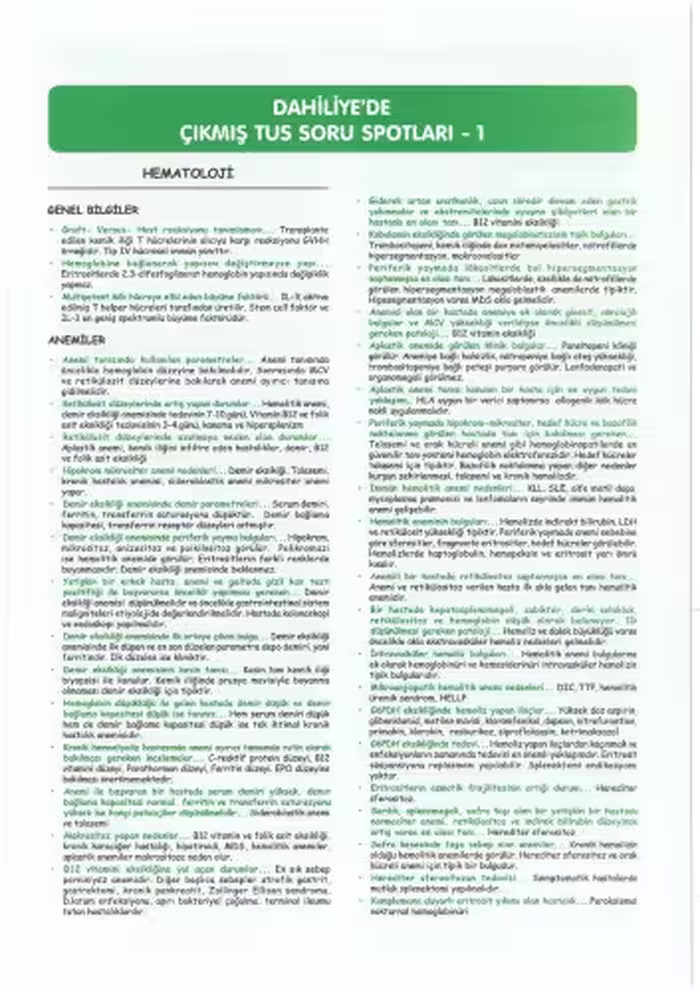 خرید و دانلود نسخه کامل کتاب TUS DERS NOTU - DAHİLİYE