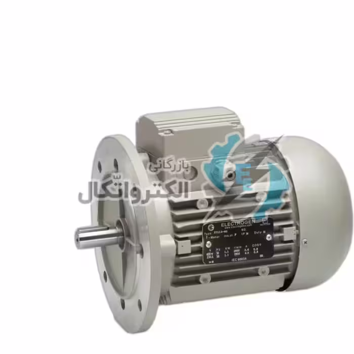 الکتروموتور سه فاز الکتروژن مدل 1500 دور 1hp B5-80fr