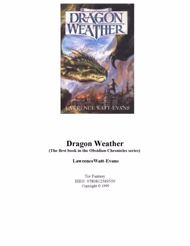 خرید و دانلود نسخه کامل کتاب Dragon Weather (The first book in the Obsidian Chronicles series)
