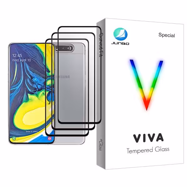 محافظ صفحه نمایش جانبو مدل Viva Glass MIX003 مناسب برای گوشی موبایل سامسونگ Galaxy A80 بسته سه عددی
