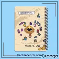 دفتر مدرسه طرح Among Us برند لانگو