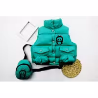 پافر دخترانه کیفدار لبوبو سبز کد 10736