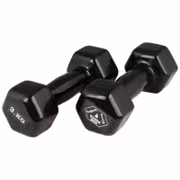 دمبل ایروبیک روکش دار پویا کد 1624 وزن 3 کیلوگرم بسته 2 عددی