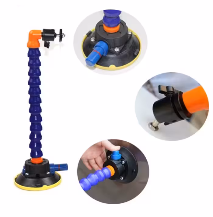 پایه پمپی مفصلی صافکاری مدل 4.5 اینچ همراه با سری توپی 360 درجه