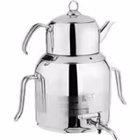 کتری و قوری مدل ترک با قوری استیل 5/5 لیتر (KST) کد 4030C